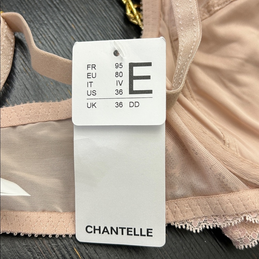 Chantelle Rive Gauche Full Coverage Unlined Bra in Nude Cappuccino.  Size 36DD - Picture 9 of 9